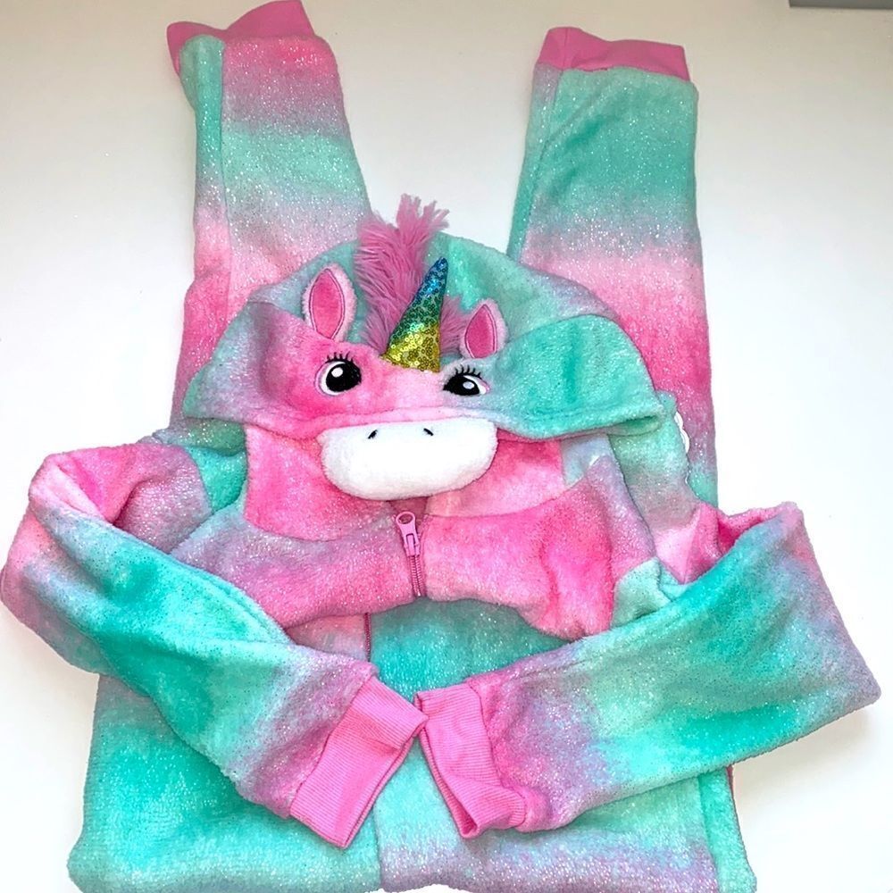 BMAGICAL BY BTWEEN ONE PIECE PAJAMA SLEEPWEAR UNICORN sz 12 New onesie
